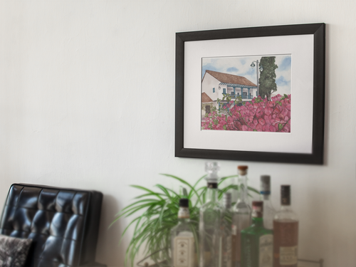 Reproducción Giclée La Casa de la Artista