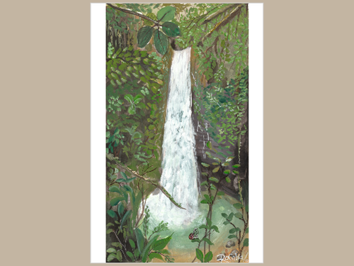 Mashpi Waterfall Giclée Print