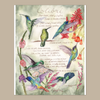 Reproducción Giclée Colibrí, un poema