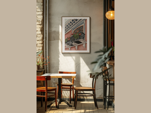 Cuenca Balcony Giclée Print