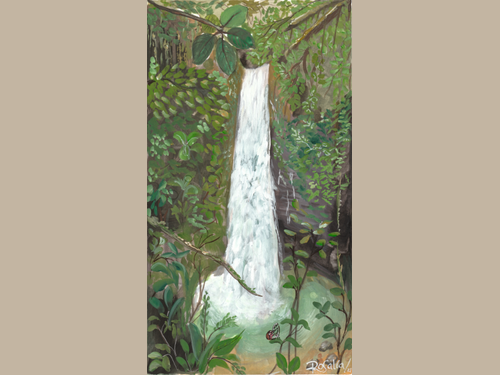 Mashpi Waterfall Giclée Print