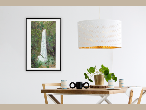 Mashpi Waterfall Giclée Print