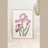 Example of My Mother's Iris print displayed in a home.