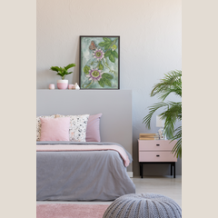 Passionflower and Butterfly Giclée Print