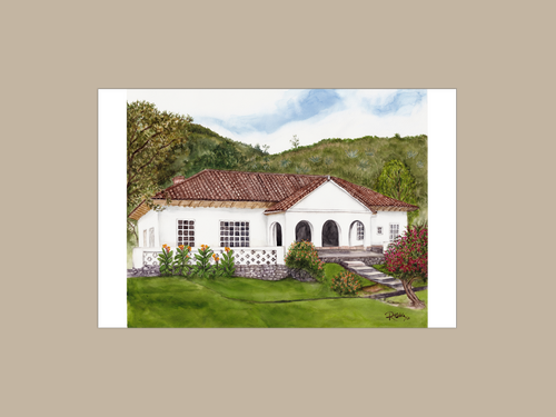 Reproducción Giclée La Hacienda de Paute
