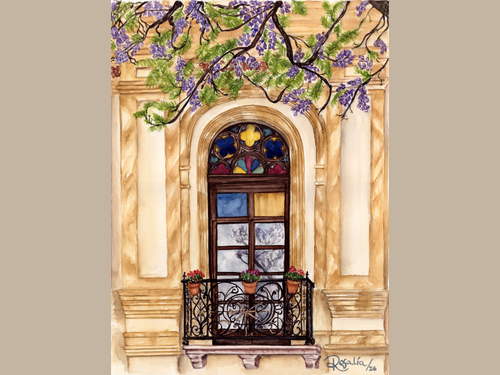Reproducción Giclée El Balcón del Parque