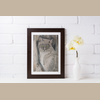 Example of Rufina fine art print displayed in a home.