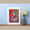 Example of the Girl and the Puppy print displayed in a home.